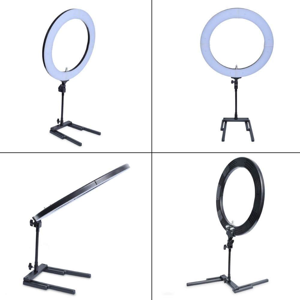 Studio 80W 18" 48cm 2700K~5500K LED Dimmable Ring Light + Camera Phone Holder Tripod