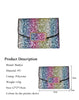 Ombre Rainbow Glitter Trifold Wallet